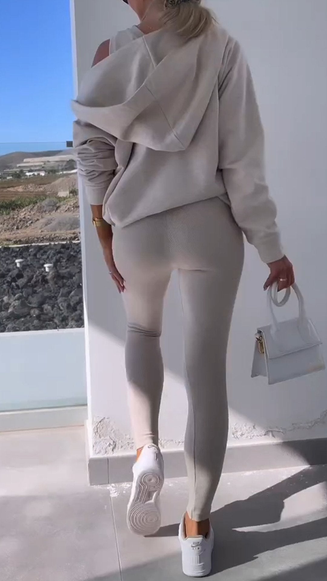 Hooded Cardigan Sweatshirt Three-piece Set - Seldom Seen Styles