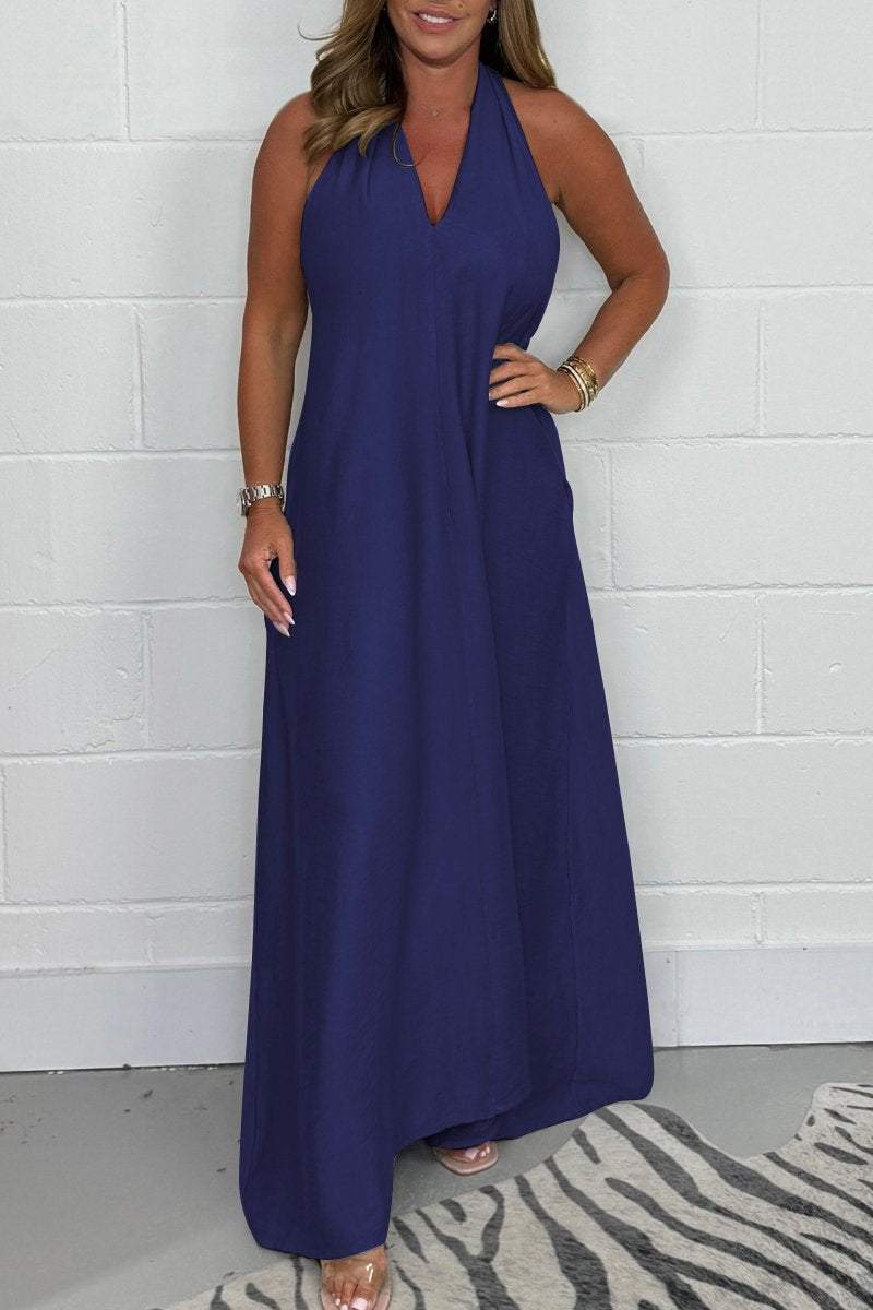 Women's T-Back Floaty Dress Floaty Maxi Dress - Seldom Seen Styles