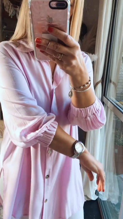 Fashion plain women's shirt tops casual pants - Seldom Seen Styles