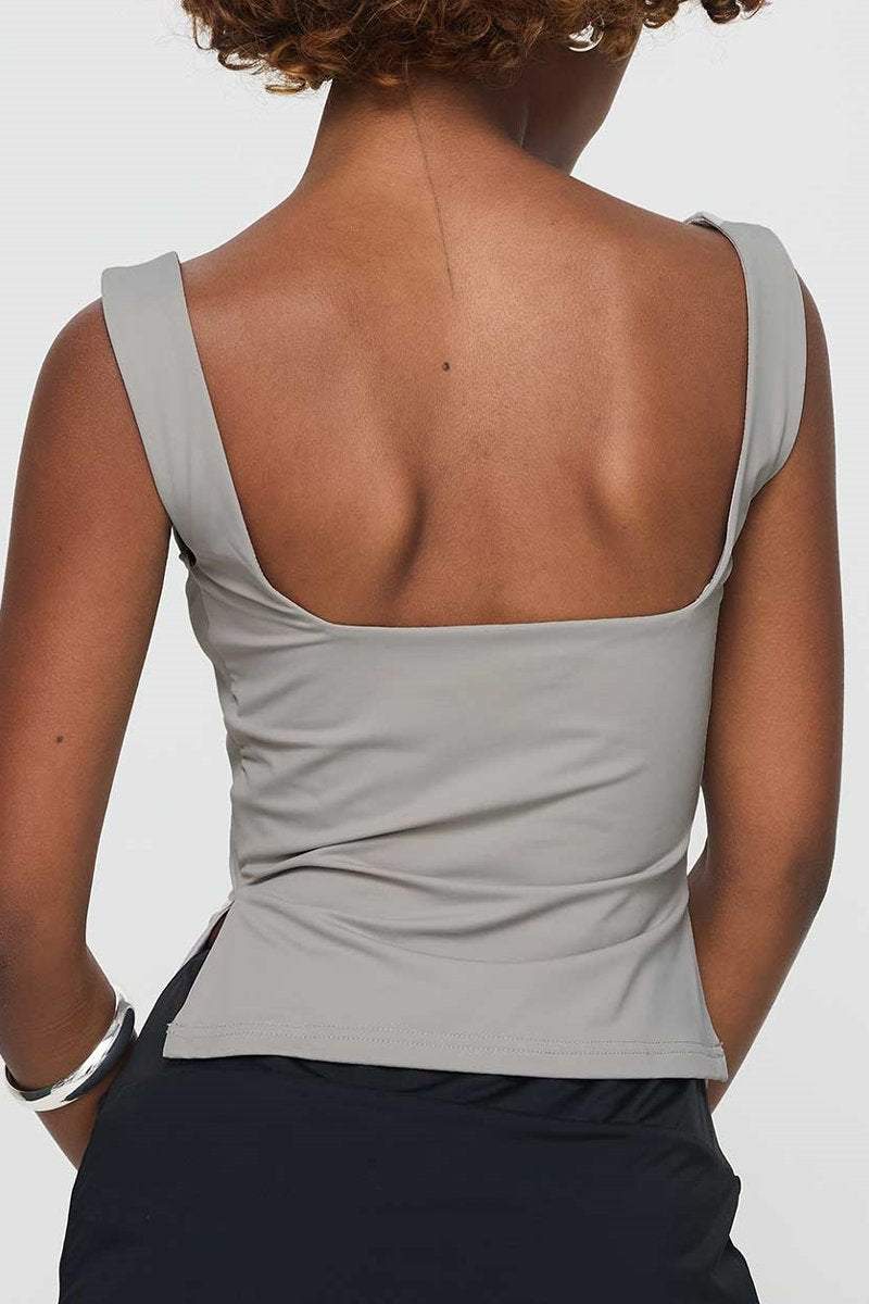 Women's Casual Sleeveless Backless Camisole T-shirt - Seldom Seen Styles