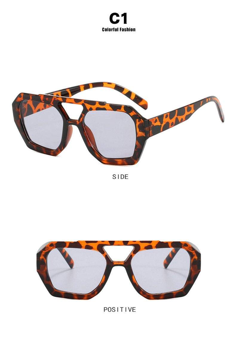 Women's Retro Personalized Irregular Sunglasses - Seldom Seen Styles