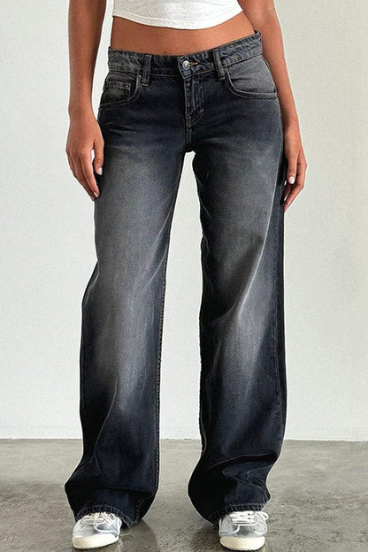 Women's Casual Multicolor Straight Jeans - Seldom Seen Styles