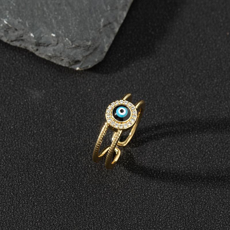 Colored Zircon Devil's Eye Open Ring - Seldom Seen Styles