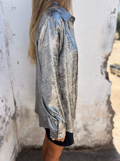 Casual Suede Fashionable Lapel Shirt - Seldom Seen Styles