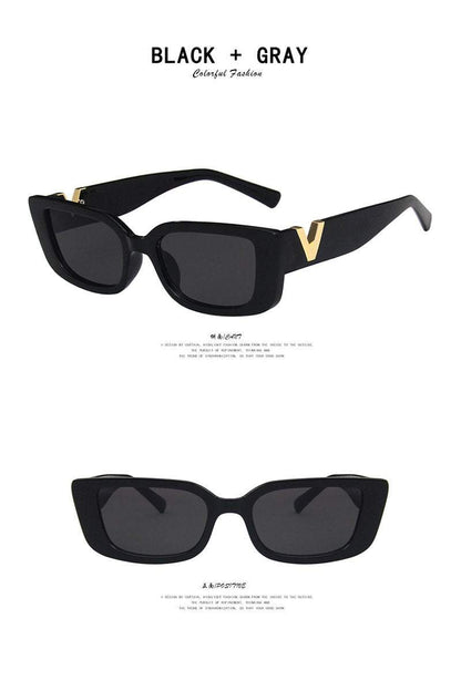 Women's Fashion Trend V Frame Square Sunglasses - Seldom Seen Styles