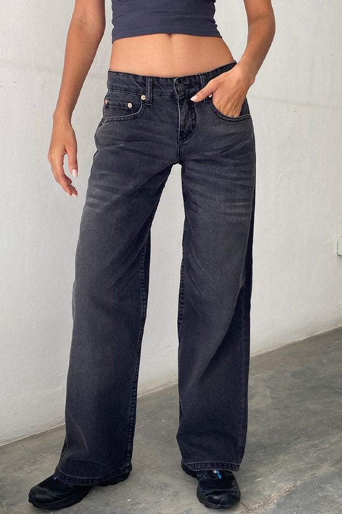 Women's Casual Multicolor Straight Jeans - Seldom Seen Styles