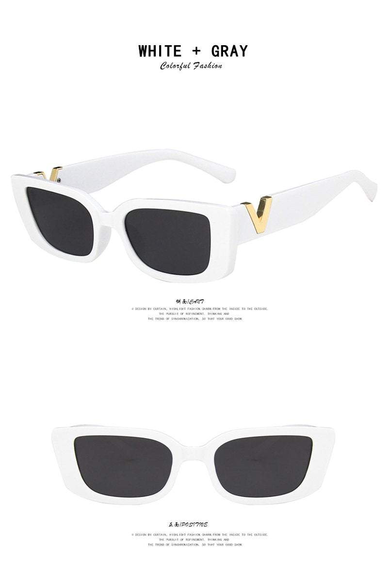 Women's Fashion Trend V Frame Square Sunglasses - Seldom Seen Styles
