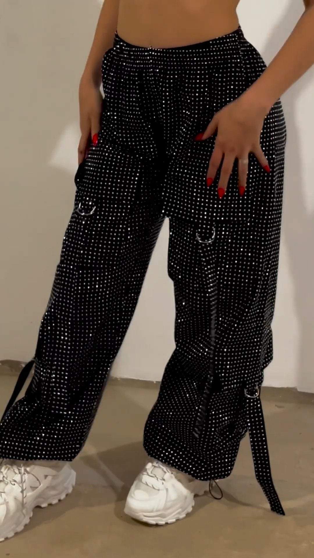 Women's Sequined Trousers - Seldom Seen Styles