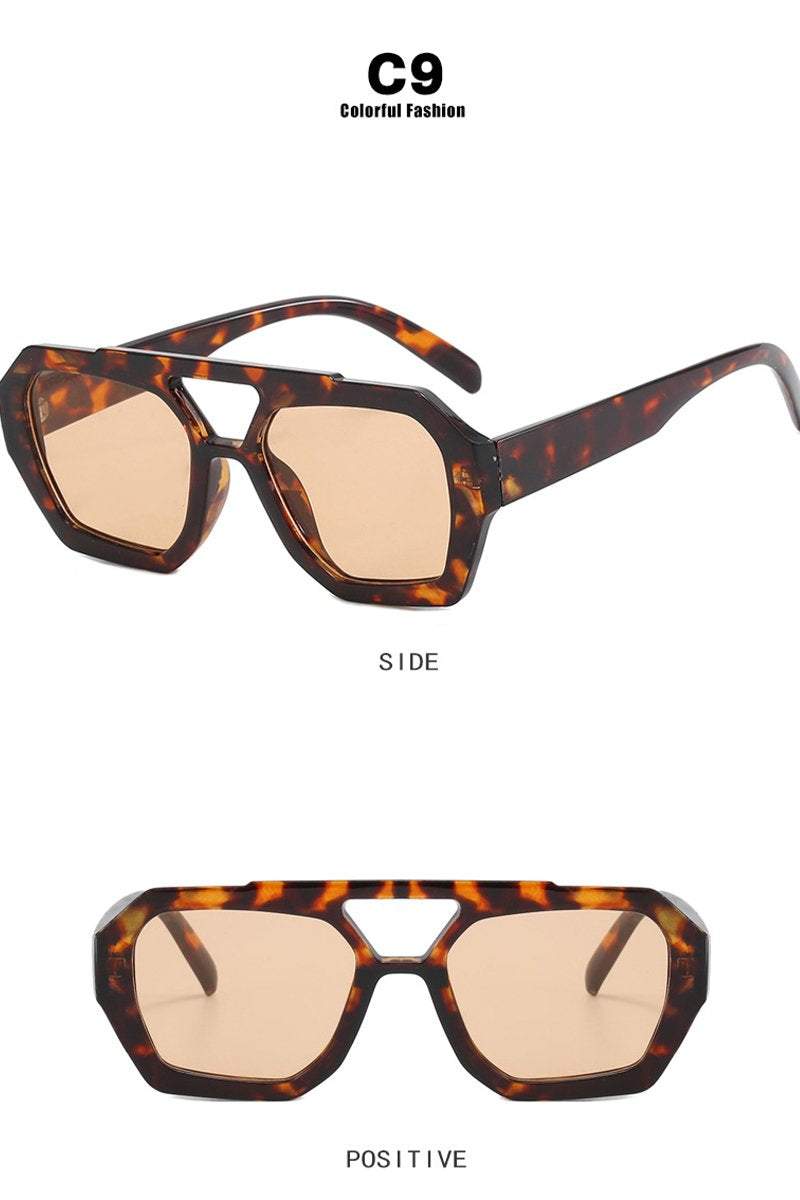 Women's Retro Personalized Irregular Sunglasses - Seldom Seen Styles