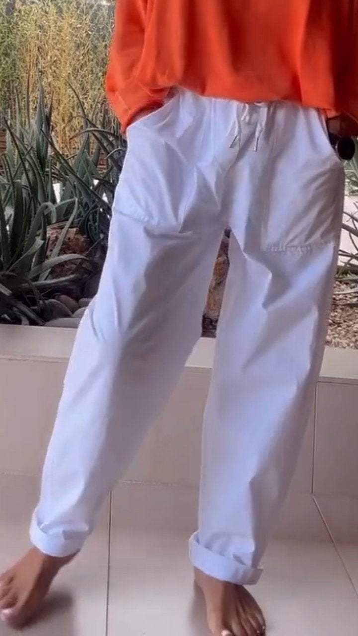 Drawstring Casual Strappy Trousers - Seldom Seen Styles