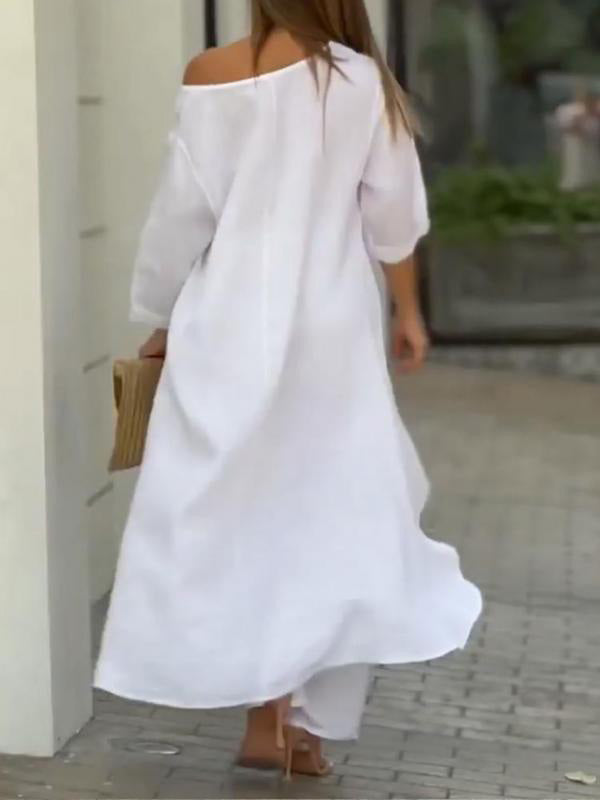 Fashionable women's solid color two-piece set - Seldom Seen Styles