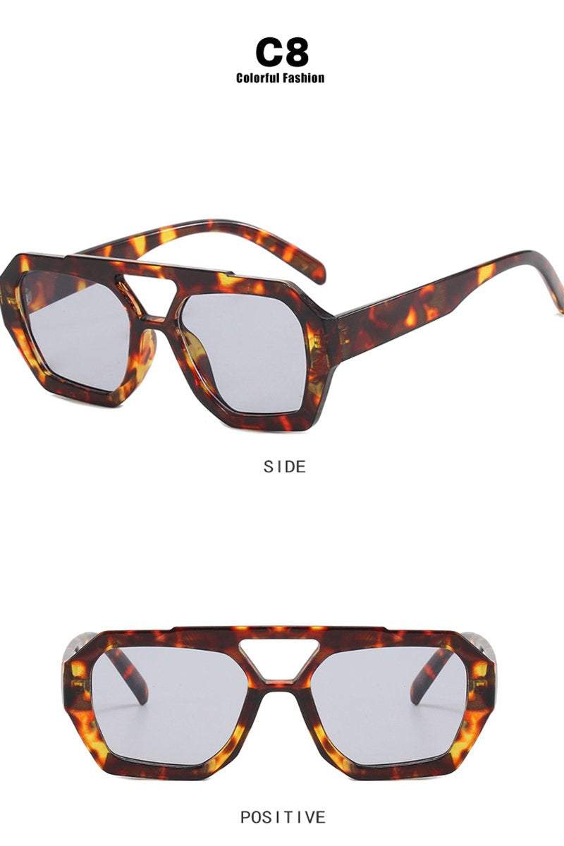 Women's Retro Personalized Irregular Sunglasses - Seldom Seen Styles