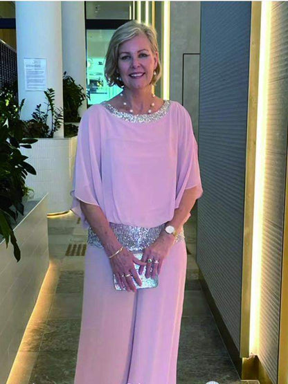 Women's chiffon sequin patchwork suit - Seldom Seen Styles