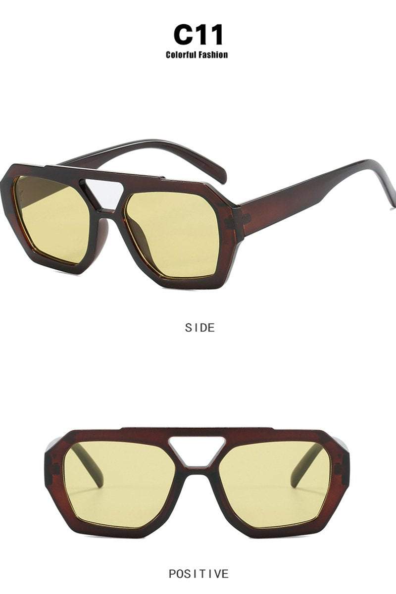 Women's Retro Personalized Irregular Sunglasses - Seldom Seen Styles