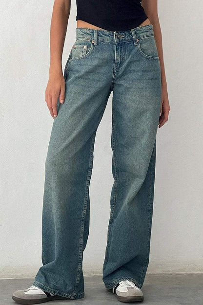 Women's Casual Multicolor Straight Jeans - Seldom Seen Styles