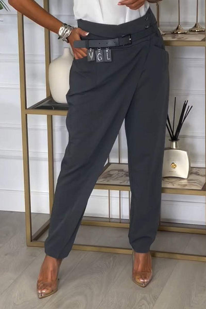 Women's Irregular Design Casual Trousers - Seldom Seen Styles