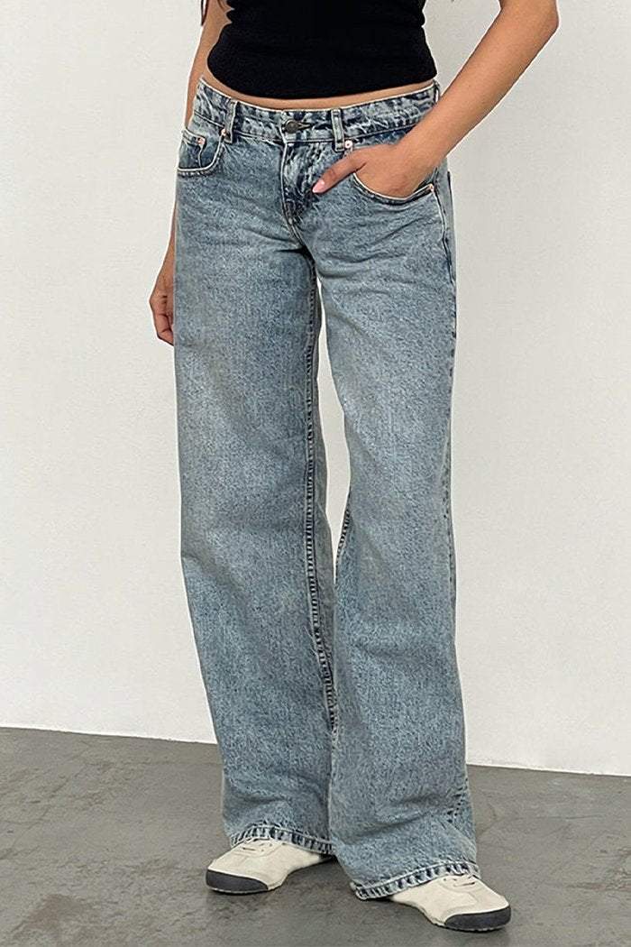 Women's Casual Multicolor Straight Jeans - Seldom Seen Styles