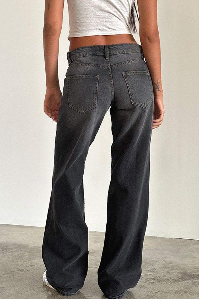 Women's Casual Multicolor Straight Jeans - Seldom Seen Styles