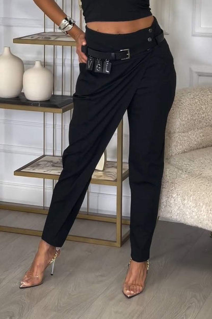 Women's Irregular Design Casual Trousers - Seldom Seen Styles