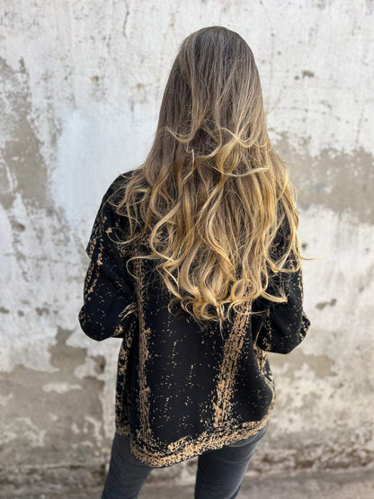 Lapel Knitted Long Sleeve Jacket - Seldom Seen Styles