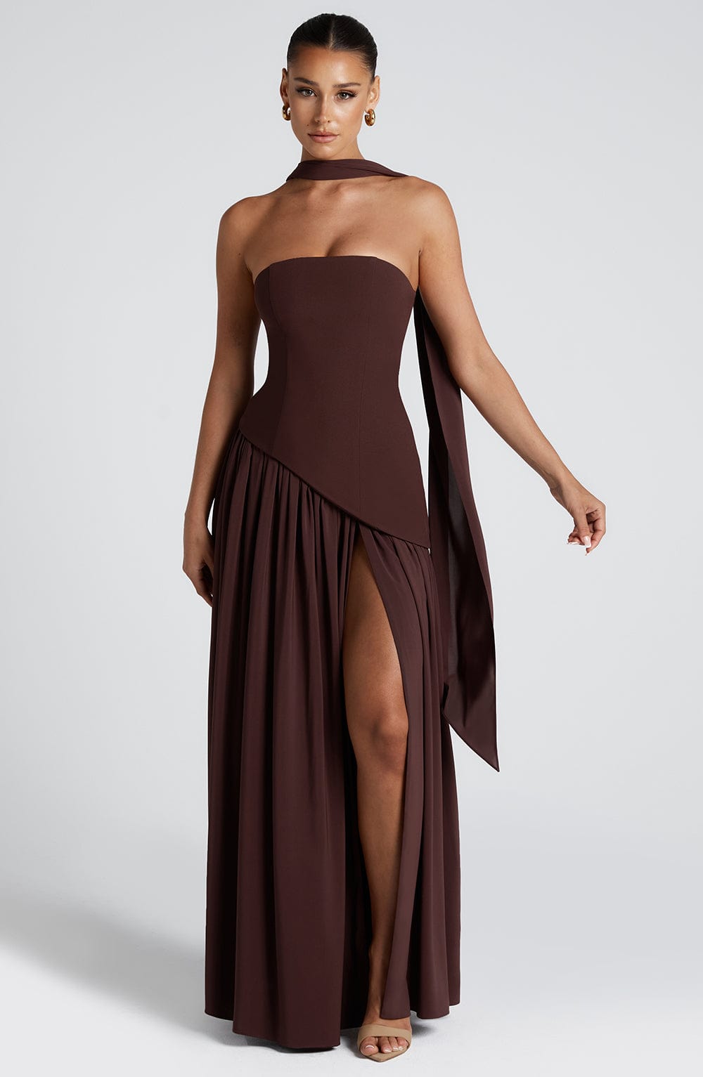 Maliyah Maxi Dress - Plum Brown - Seldom Seen Styles