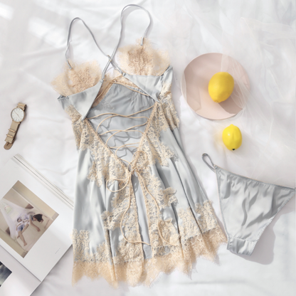 LILY DELICATE FLORAL LACE LINGERIE SLIP - Seldom Seen Styles