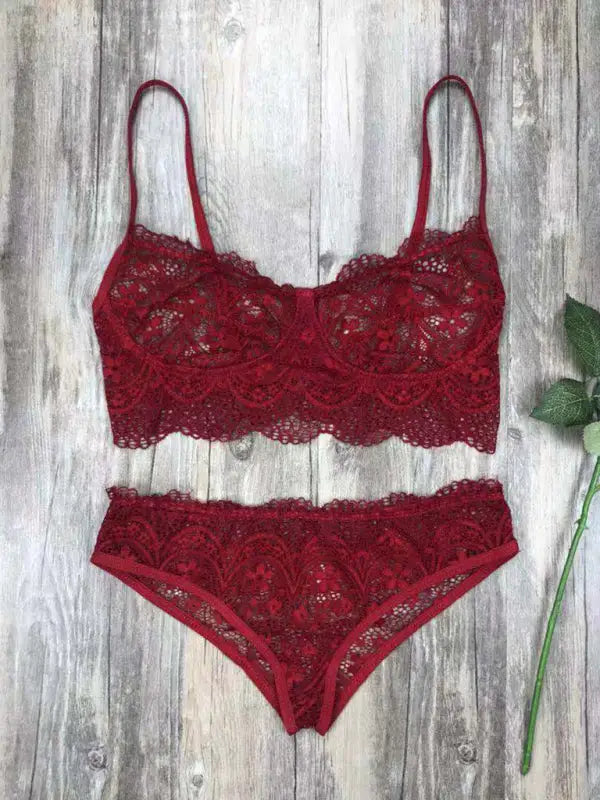 Never Ever Lace 2 Piece Set - Lingerie - Seldom Seen Styles