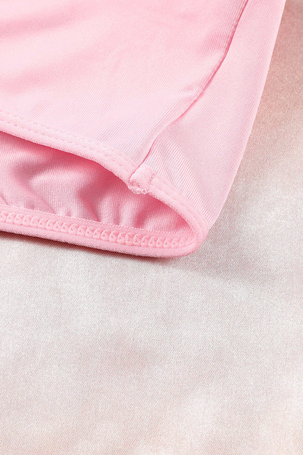 Pink Sheer Lace 3Pcs Garter Belt Lingerie Set - Seldom Seen Styles