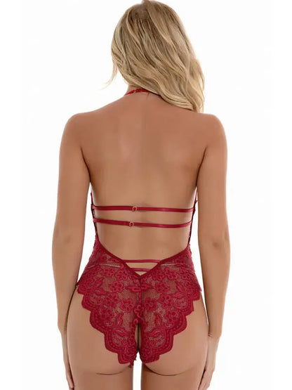Red Passion Lace Teddy Lingerie - Seldom Seen Styles