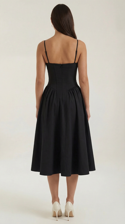 Odette Corset Midi Dress