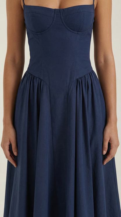 Odette Corset Midi Dress