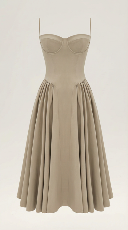 Odette Corset Midi Dress