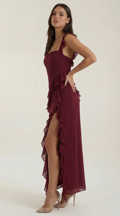 Susan Ruffled Maxi Dress