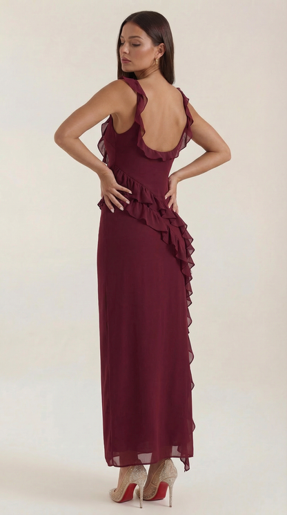 Susan Ruffled Maxi Dress