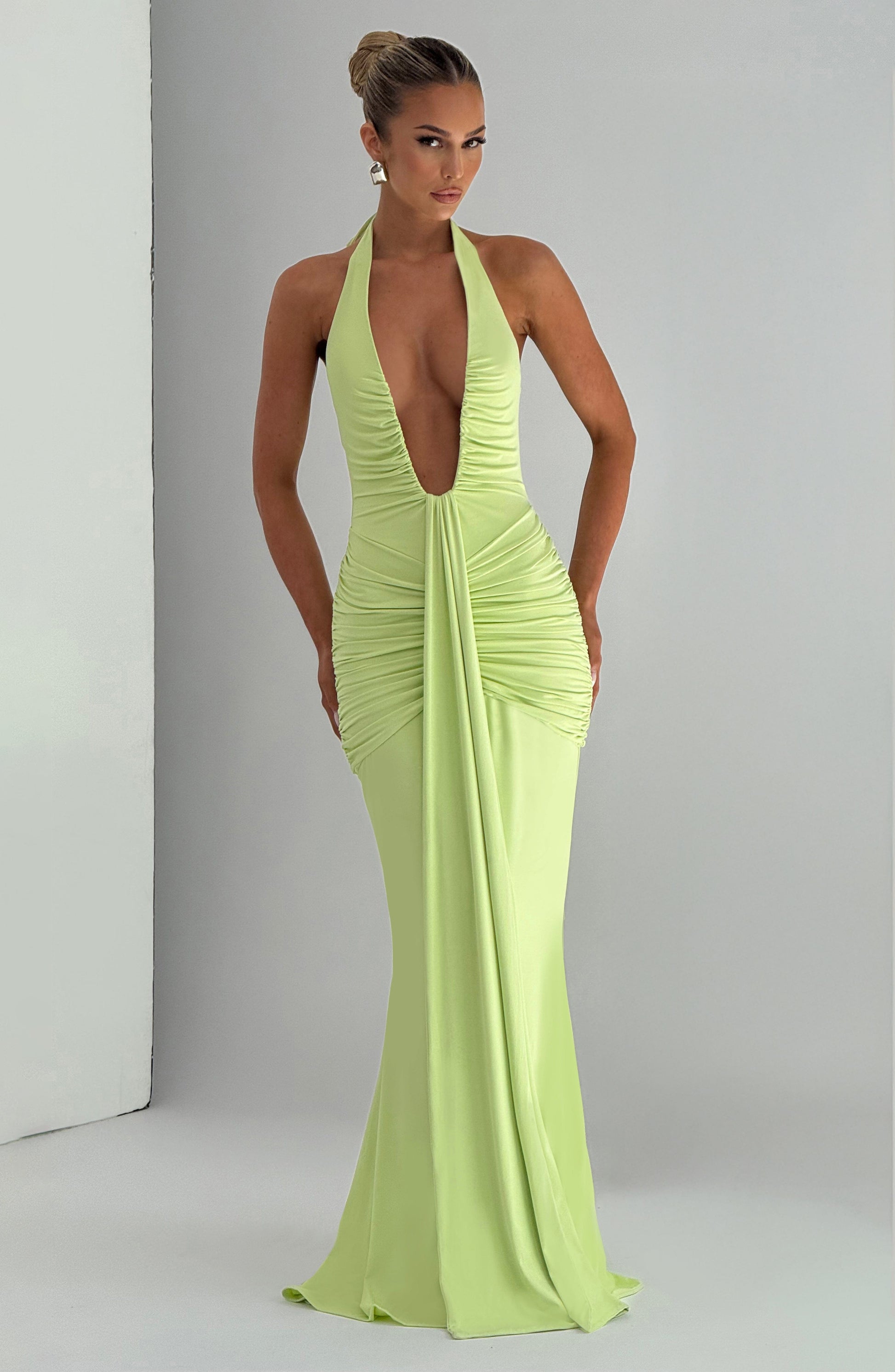 Rosetta Maxi Dress - Lime - Seldom Seen Styles
