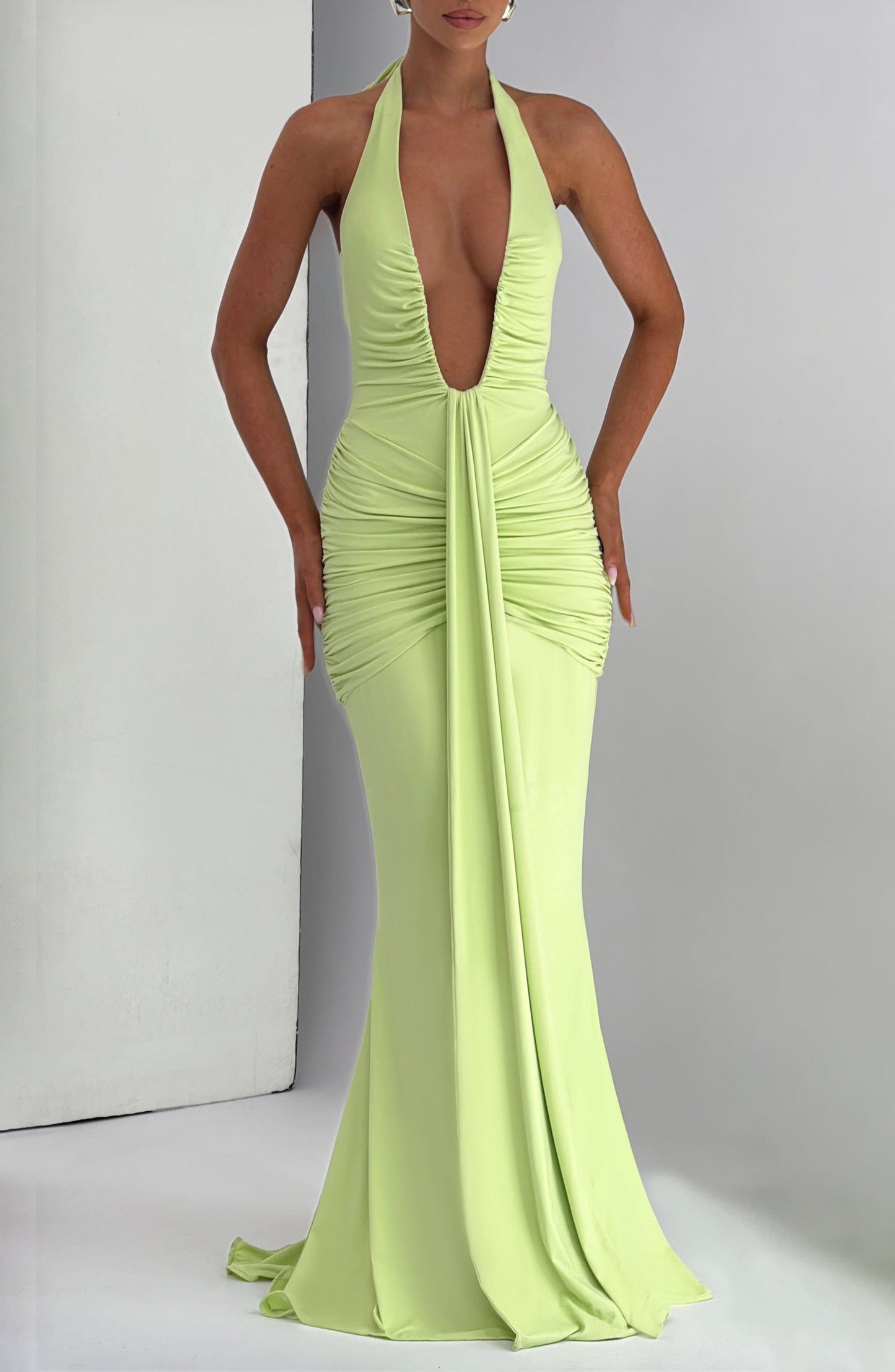 Rosetta Maxi Dress - Lime - Seldom Seen Styles