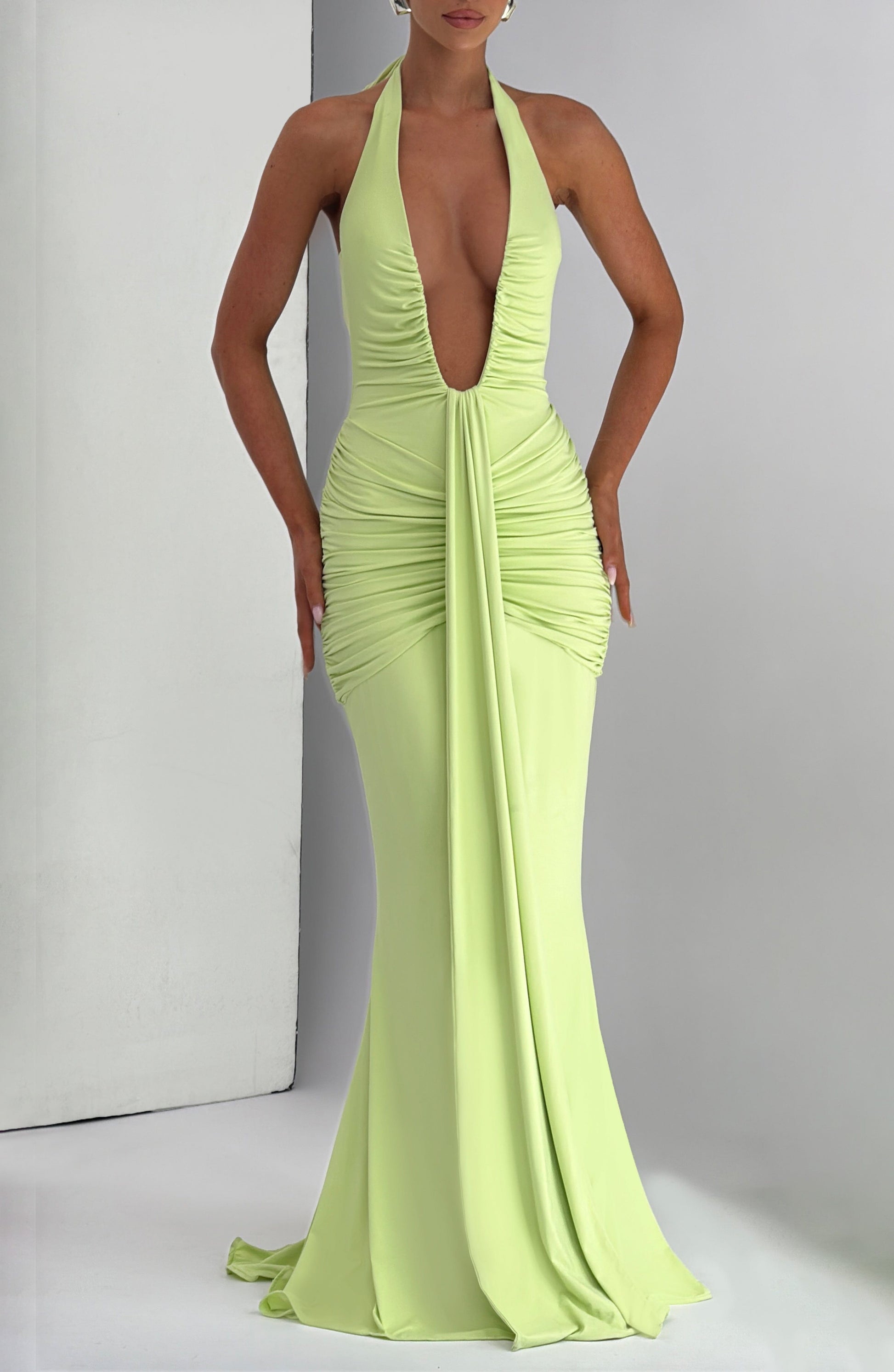 Rosetta Maxi Dress - Lime - Seldom Seen Styles