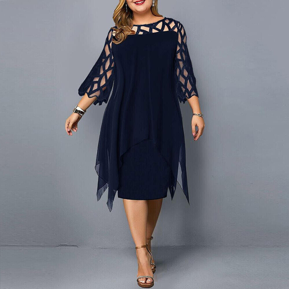Isabel | Chic Plus Size Midi Dress For Modern Women - Seldom Seen Styles