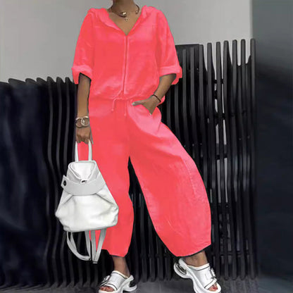 Women's Casual Top & Pants 2-Piece Set