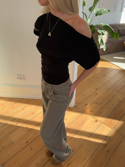 Florine fitted t-shirt - Black