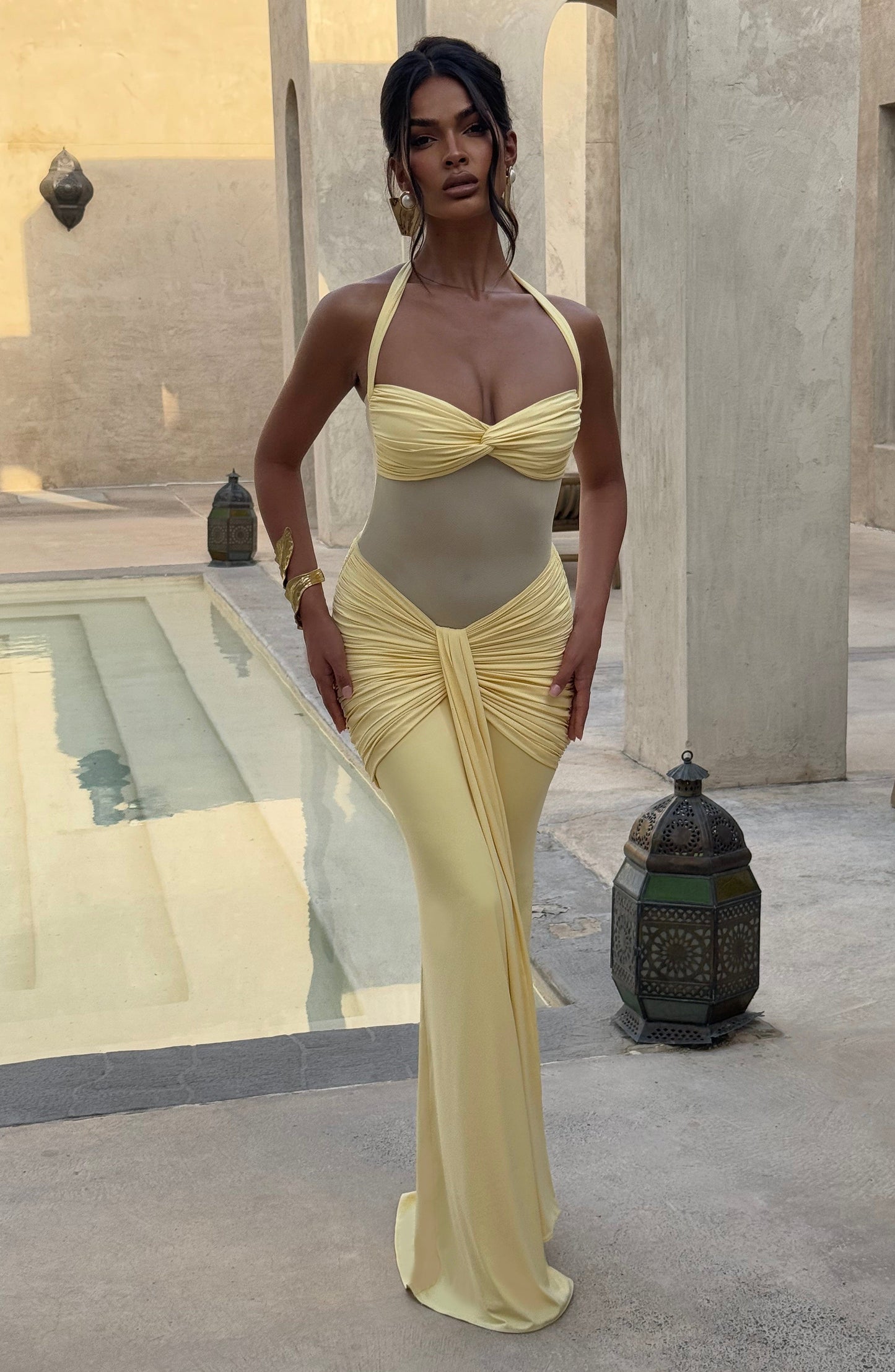 Vixen Maxi Dress - Lemon - Seldom Seen Styles