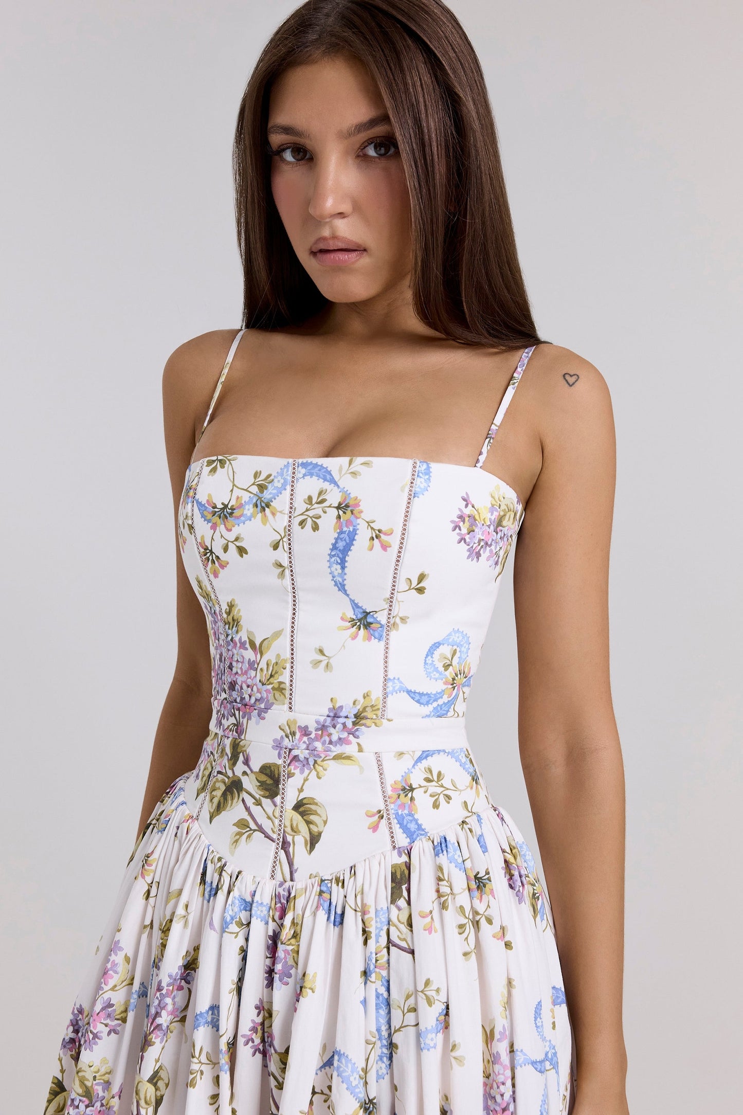 Elodie | Floral Corset Maxi Dress