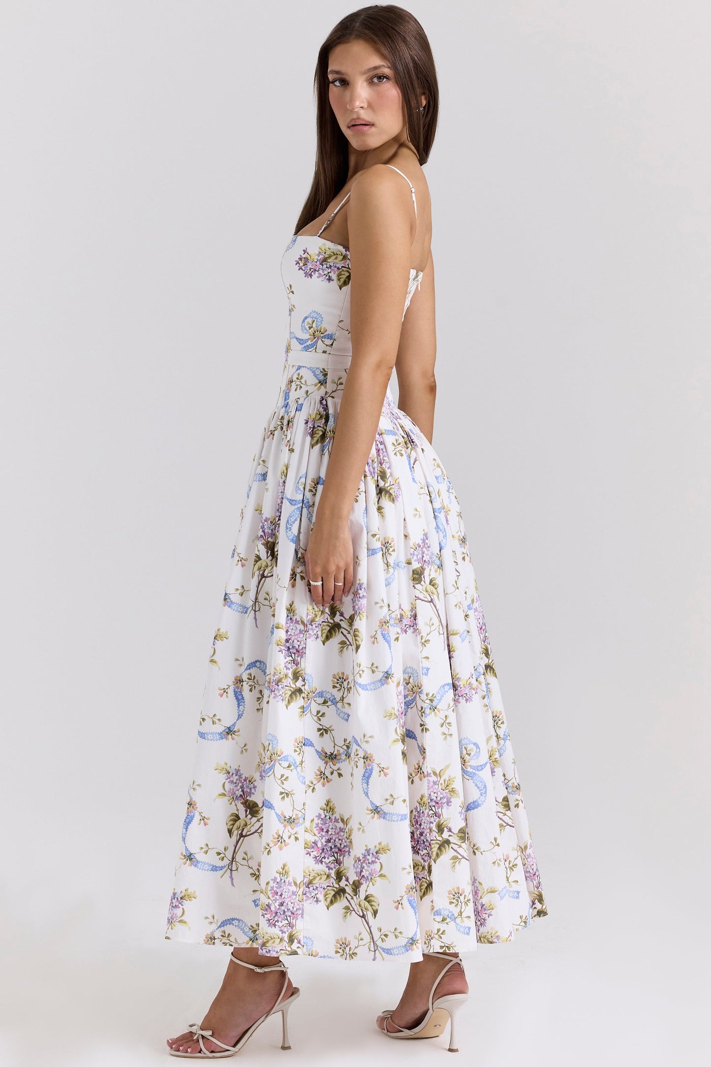 Elodie | Floral Corset Maxi Dress