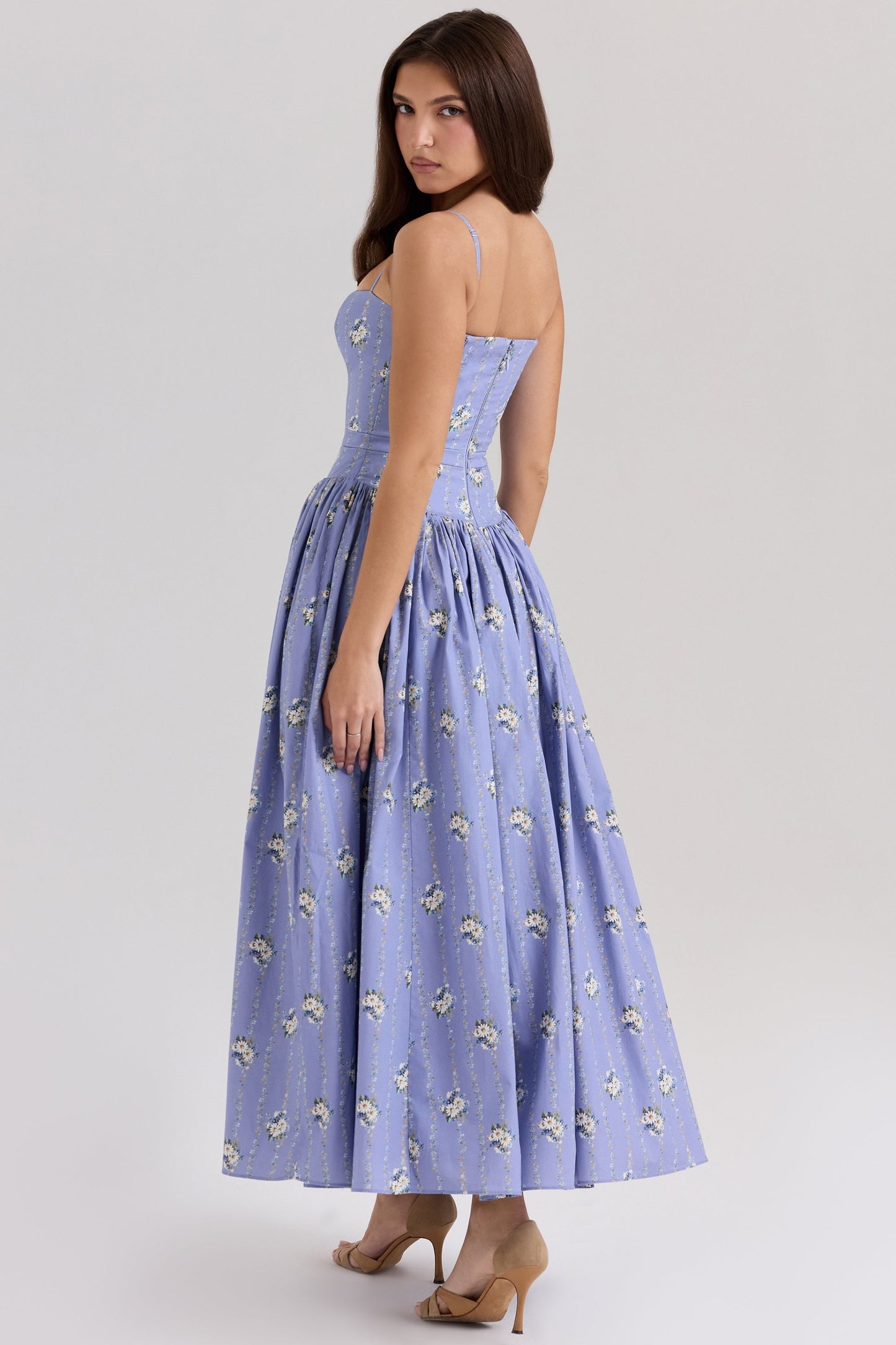 Elodie | Floral Corset Maxi Dress